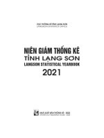 Niên giám thống kê tỉnh Lạng Sơn 2021 (Langson statistical yearbook 2021)