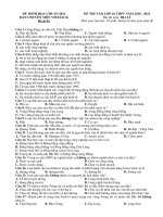 Bộ đề thi ôn vào 10 môn địa lí năm 2022 có đáp án( 10 đề trắc nghiệm)