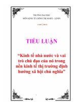 LỜI nói đầu