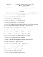 QUY ĐỊNH THỰC HIỆN THỦ TỤC HÀNH CHÍNH THEO CƠ CHẾ MỘT CỬA QUỐC GIA, CƠ CHẾ MỘT CỬA ASEAN VÀ KIỂM TRA CHUYÊN NGÀNH ĐỐI VỚI HÀNG HÓA XUẤT KHẨU, NHẬP KHẨU