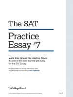 SAT practice test 7 essay | SAT suite of assessments – the college board