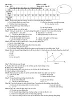Câu 1: Trong trường hợp nào sau đây có thể coi vật chuyển động là chất điểm :