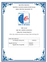 TIỂU LUẬN THU MUA TRONG LOGISTICS đề tài quy trình thu mua nhôm của công ty nhật anh hưng yên