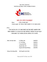 Ứng dụng PLC s7  1200 thiết kế bộ điều khiển PID điều khiển và giám sát hệ thống chống ngập mặn cho khu vực đồng bằng sông cửu long