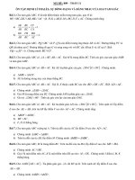 TOÁN 11 mã đề 809 ôn tập ĐỊNH lí THALES sự ĐỒNG DẠNG và BẰNG NHAU của HAI TAM GIÁC