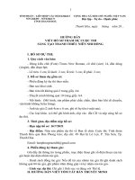 HƯỚNG DẪN VIẾT BẢN THUYẾT MINH