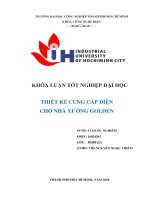 Thiết kế cung cấp điện cho nhà xưởng nhà xưởng golden