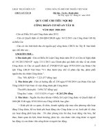 QUY CHẾ CHI TIÊU NỘI BỘ CÔNG ĐOÀN CƠ SỞ AN TÂY B NĂM HỌC 2020-2021