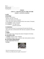 Giáo án anh 7 global success 1 cột bản chuẩn ( không phải bản sách mềm ) UNIT 11