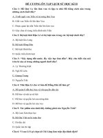 Đề cương Lịch sử 4 hk 2