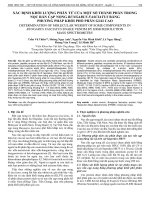 Xác định khối lượng phân tử của một số thành phần trong nọc rắn cạp nong Bungarus fasciatus bằng phương pháp khối phổ phân giải cao