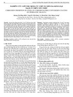 Nghiên cứu lớp thụ động ức chế ăn mòn đa kim loại Mo/Zr/Ti trên nền thép