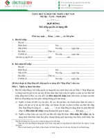 HỢP ĐỒNG Thế chấp quyền sử dụng đất