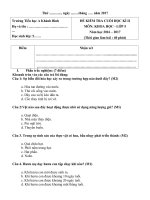 KTHKII KH5-TT22 - Khoa học 4 - Phạm Văn Dũng - Thư viện Đề thi & Kiểm tra