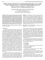 Những kết quả bước đầu về thành phần hóa học của củ nghệ vàng (Curcuma longa. L) thu hái ở tỉnh Champasack Lào