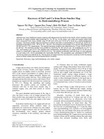 Recovery of ZnO and Cu from brass smelter slag by hydrometallurgy process