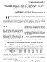 Định hướng nghiên cứu đánh giá tác động của quá trình tăng nóng sản lượng khai thác than tới môi trường và thuỷ hệ vùng than đông bắc