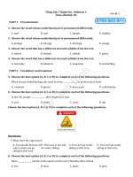 GHKI tiếng anh 7 right on  midterm 1   2