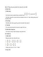 giao an toan 8 phep chia cac phan thuc dai so moi nhat