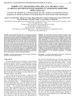 Nghiên cứu thành phần hóa học của trà hoa vàng (Camellia quephongnensis Hakoda et Ninh) bằng khối phổ phân giải cao