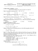 Trường THCS lê quý đôn                        KIỂM TRA học kỳ II năm học 2008   2009