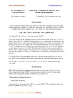 PHƯƠNG THỨC TUYỂN SINH VÀO LỚP 10 CÁC TRƯỜNG THPT, CÁC TRUNG TÂM GDTX - HƯỚNG NGHIỆP CÔNG LẬP NĂM HỌC 2016 - 2017 TỈNH KHÁNH HÒA