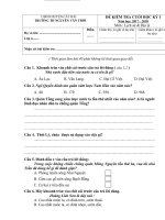 ĐỀ KTHK 1 MÔN LS&ĐL LỚP 4 (Năm học 2017 - 2018)