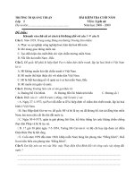 Đề kiểm tra lịch sử cuối năm 08-09