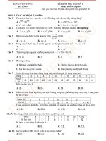 Tổng hợp 33 đề ôn tập học kì 2 môn Toán lớp 10: Phần 2 - Đặng Việt Đông