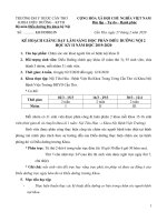 KẾ HOẠCH GIẢNG DẠY LÂM SÀNG HỌC PHẦN ĐIỀU DƯỠNG NỘI 2 HỌC KỲ II NĂM HỌC 2019-2020