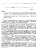 Giải pháp công nghệ gia tăng hệ số thu hồi dầu móng bạch hổ