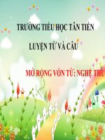 luyen tu va cau 3 - Tiếng Việt 2 - Huỳnh Minh Khâu - Thư viện Bài giảng điện tử