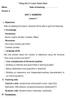 Tiếng anh 2 smart start   u3l1b