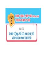 Phép cộng số có hai chữ số với số có một chữ số