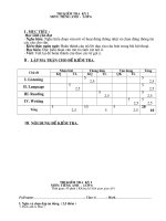 KTRA HKI anh 6 lập ma trận +đáp án