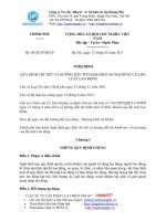 QUY ĐỊNH CHI TIẾT VÀ HƯỚNG DẪN THI HÀNH MỘT SỐ NỘI DUNG CỦA BỘ LUẬT LAO ĐỘNG