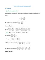 ly thuyet phep nhan cac phan thuc dai so chi tiet toan lop 8