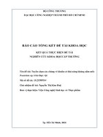 Tuyển chọn các chủng vi khuẩn có khả năng kháng nấm mốc fusarium sp  trên thực vật