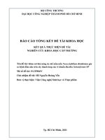 Khảo sát khả năng ức chế nấm mốc neoscytalidium dimidiatum gây ra bệnh đốm nâu trên cây thanh long của vi khuẩn bacillus licheniformis d7