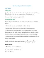 ly thuyet quy dong mau thuc nhieu phan thuc chi tiet toan lop 8