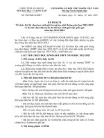 KẾ HOẠCH Tổ chức Kỳ thi chọn học sinh giỏi THPT năm học 2022-2023 và Kỳ thi chọn đội tuyển dự thi học sinh giỏi cấp quốc gia năm học 2023-2024