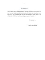 Luận văn thạc sĩ UEH nâng cao năng lực cạnh tranh cụm ngành du lịch đắk lắk , luận văn thạc sĩ 