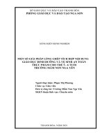 (SKKN HAY NHẤT) một số giải pháp lồng ghép tích hợp nội dung giáo dục dinh dưỡng và vệ sinh an toàn thực phẩm cho trẻ 5   6 tuổi ở trường mầm non nga yên 