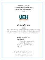 PHÂN TÍCH DỮ LIỆU HÀNH VI KHÁCH HÀNG DỰA TRÊN BỘ DỮ LIỆU CUSTOMER BEHAVIOR BẰNG PHẦN MỀM ORANGE