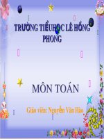 Bài giảng Toán lớp 2: Bảng nhân hai - GV. Nguyễn Văn Hào