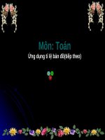Bài giảng môn Toán lớp 4: Ứng dụng tỉ lệ bản đồ (tiếp theo)
