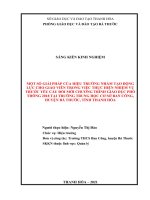 (SKKN HAY NHẤT) một số giải pháp của hiệu trưởng nhằm tạo động lực cho giáo viên trong việc thực hiện nhiệm vụ trước yêu cầu đổi mới chương trình giáo dục phổ thông 2018 tại trường trung học cơ sở ban công 