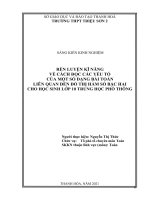 (SKKN HAY NHẤT) rèn luyện kĩ năng về cách đọc các yếu tố của một số dạng bài toán liên quan đến đồ thị hàm số bậc hai cho học sinh lớp 10 trung học phổ thông 