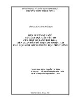 (SKKN HAY NHẤT) rèn luyện kĩ năng về cách đọc các yếu tố của một số dạng bài toán liên quan đến đồ thị hàm số bậc hai cho học sinh lớp 10 trung học phổ thông 