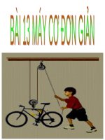 Bài giảng Vật lí lớp 6 bài 13: Máy cơ đơn giản